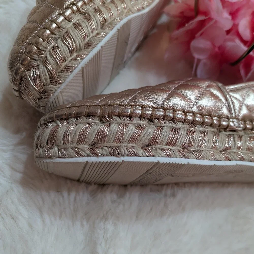 EUC J Slides Rose Gold Espradille, Size 7 - Picture 5 of 8